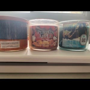 Three wick candles